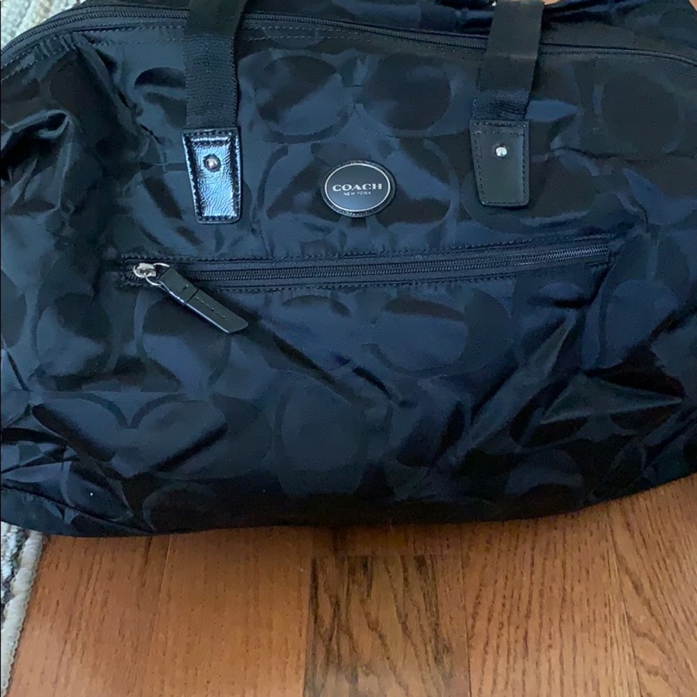 NWT Black Coach Duffle